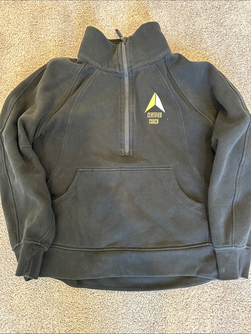 lululemon athletica Black Zip-Up Fleece Jacket